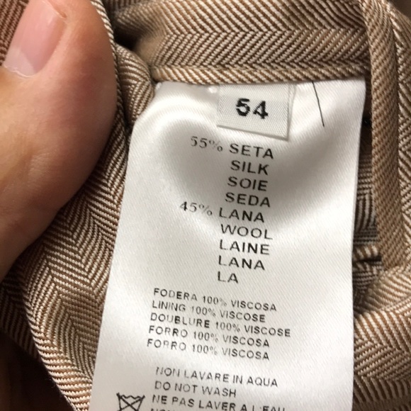 Versace silk wool sports coat peak lapel 2 button - Picture 6 of 8